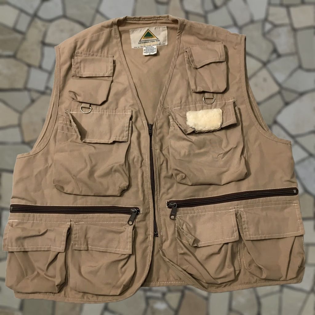 Vintage VINTAGE Cabela's stansport Vest Mens M Beige Fishing Pocket Outdoor Shirt Size US M / EU 48-50 / 2 - 1 Thumbnail