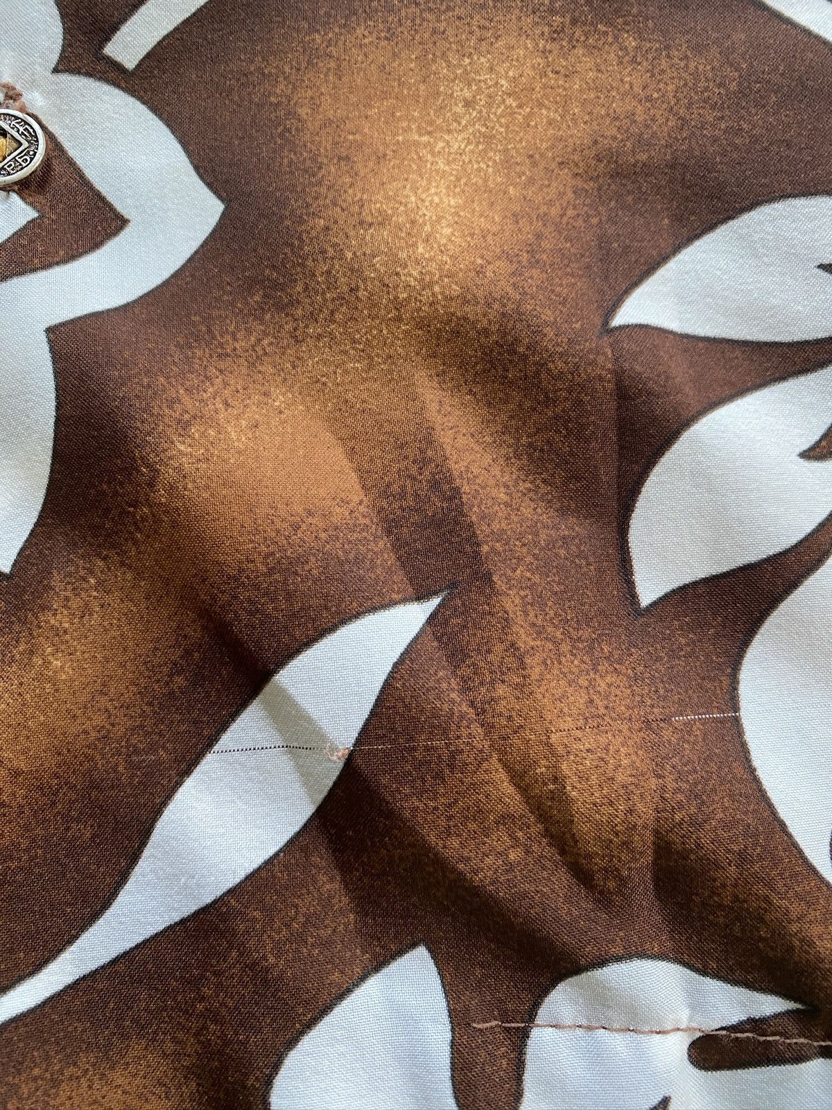 Vintage Vintage 60’s/70’s Brown Hawaiian Shirt Button Up Size US M / EU 48-50 / 2 - 9 Thumbnail