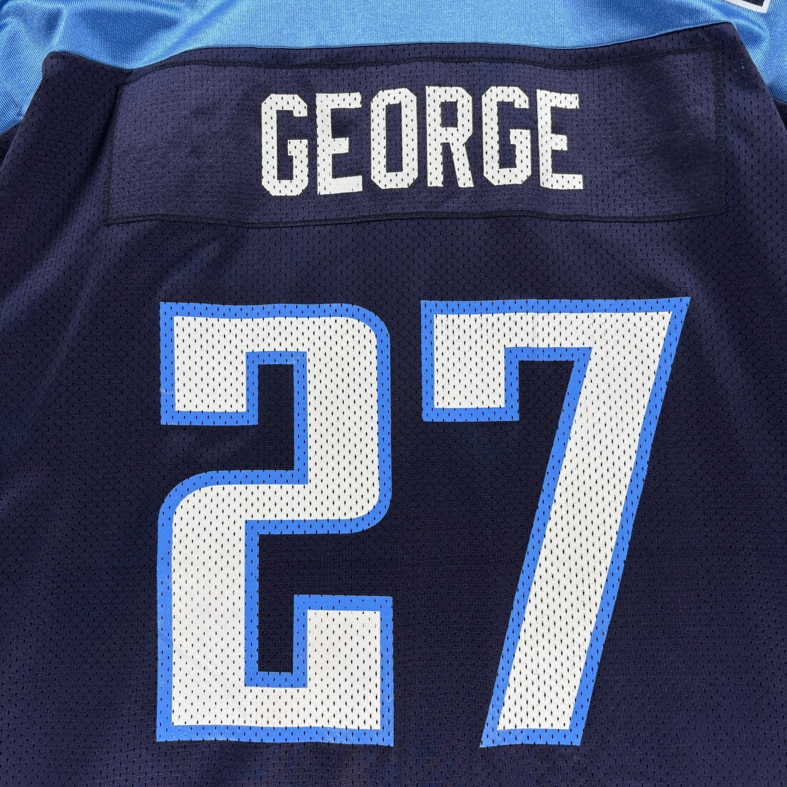 Reebok Reebok Titans Eddie George 27 Jersey Men L Blue NWT Vintage Size US L / EU 52-54 / 3 - 4 Thumbnail
