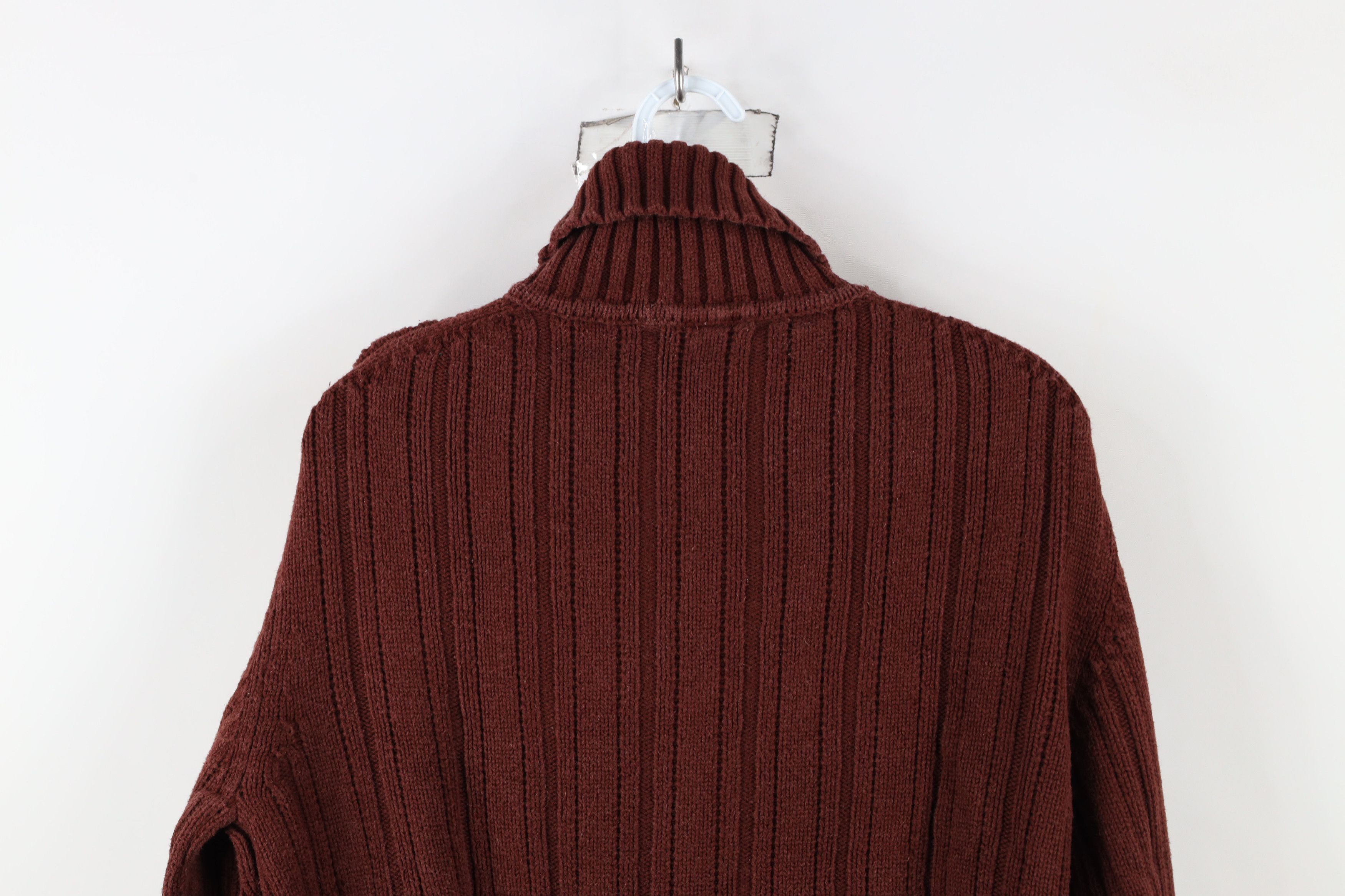 Gap × Vintage Vintage Y2K Gap Heavyweight Ribbed Knit Turtleneck Sweater Size US M / EU 48-50 / 2 - 10 Thumbnail