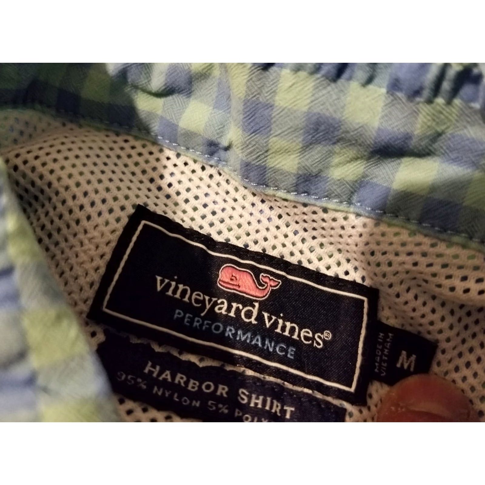 Vineyard Vines Mens vineyard vines Blue Button Shirt M Medium Size 40R - 4 Thumbnail