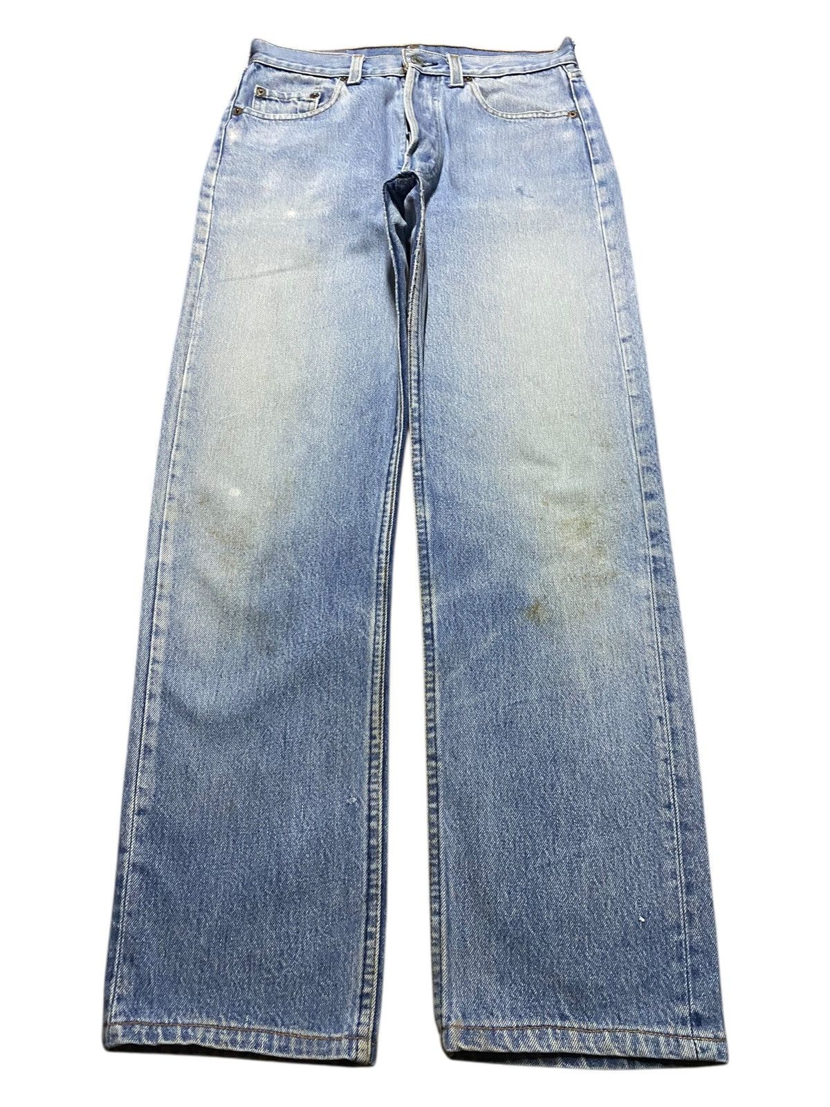 Levi's Vintage Levis 501 80s Blue Wash Loose Jeans Size US 29 - 1 Thumbnail