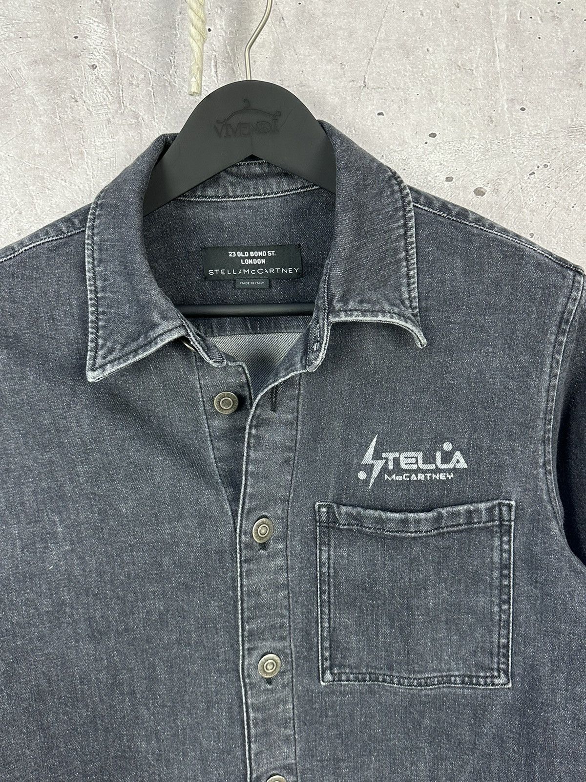 Stella McCartney Stella McCartney 23 Old Bond Street Denim Overshirt Jacket Size S / US 4 / IT 40 - 4 Thumbnail