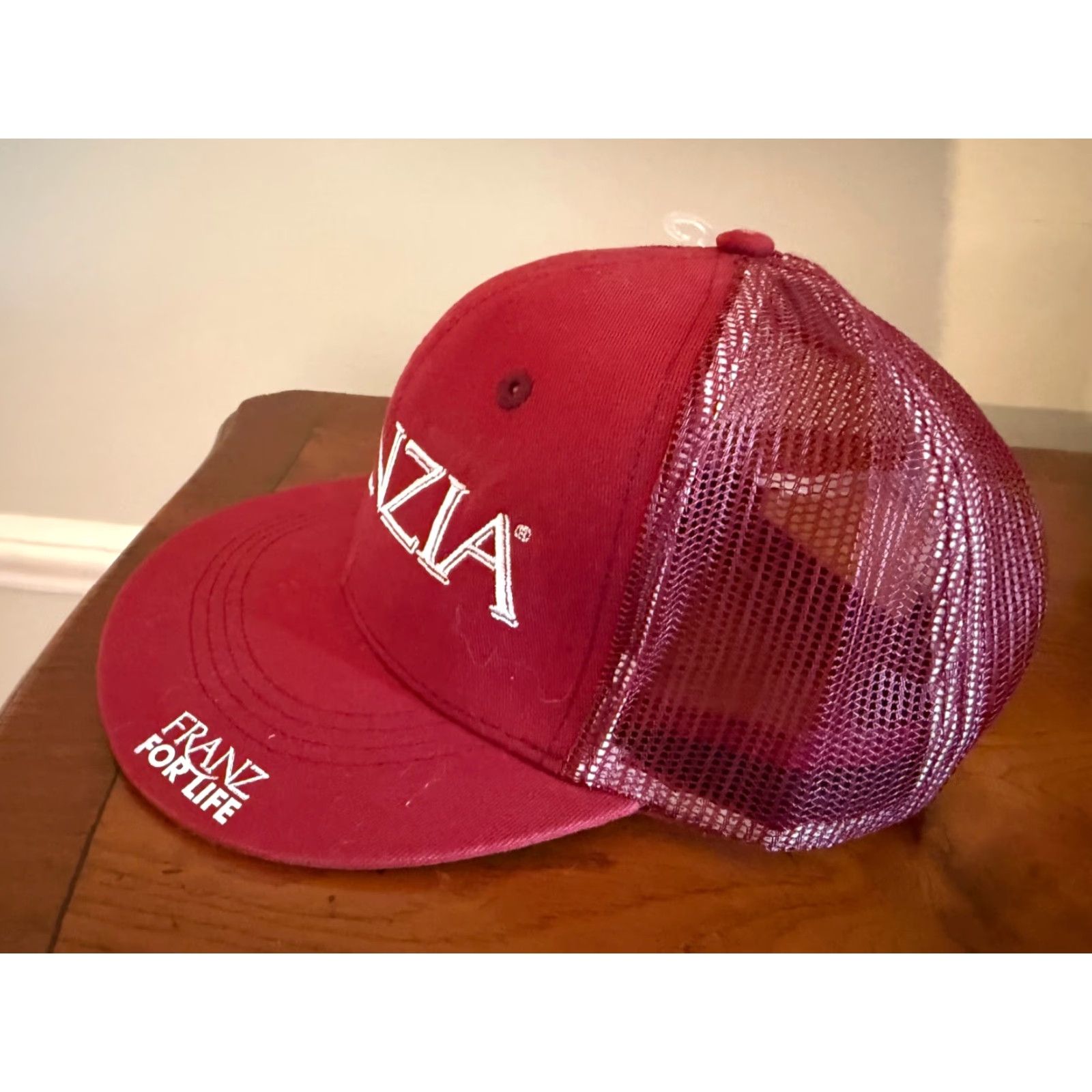 Alife VINTAGE Franzia Trucker Hat Franz for Life Red Men Adjustable Hat - Franzia, Trucker, Red, NWOT, Men Size ONE SIZE - 2 Thumbnail