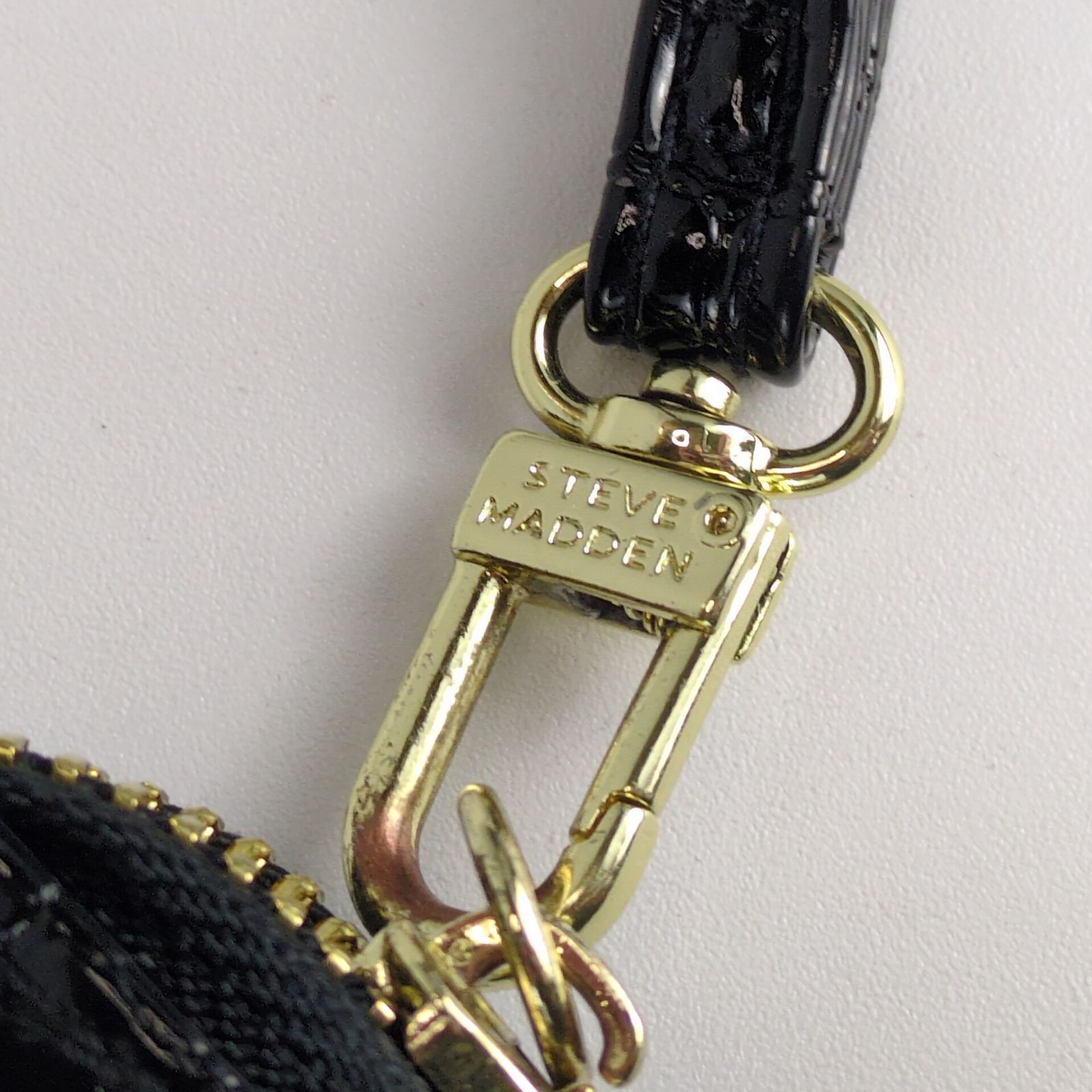Steve Madden Steve Madden Faux Patent Leather Zip Around Clutch Wallet Size ONE SIZE - 4 Thumbnail