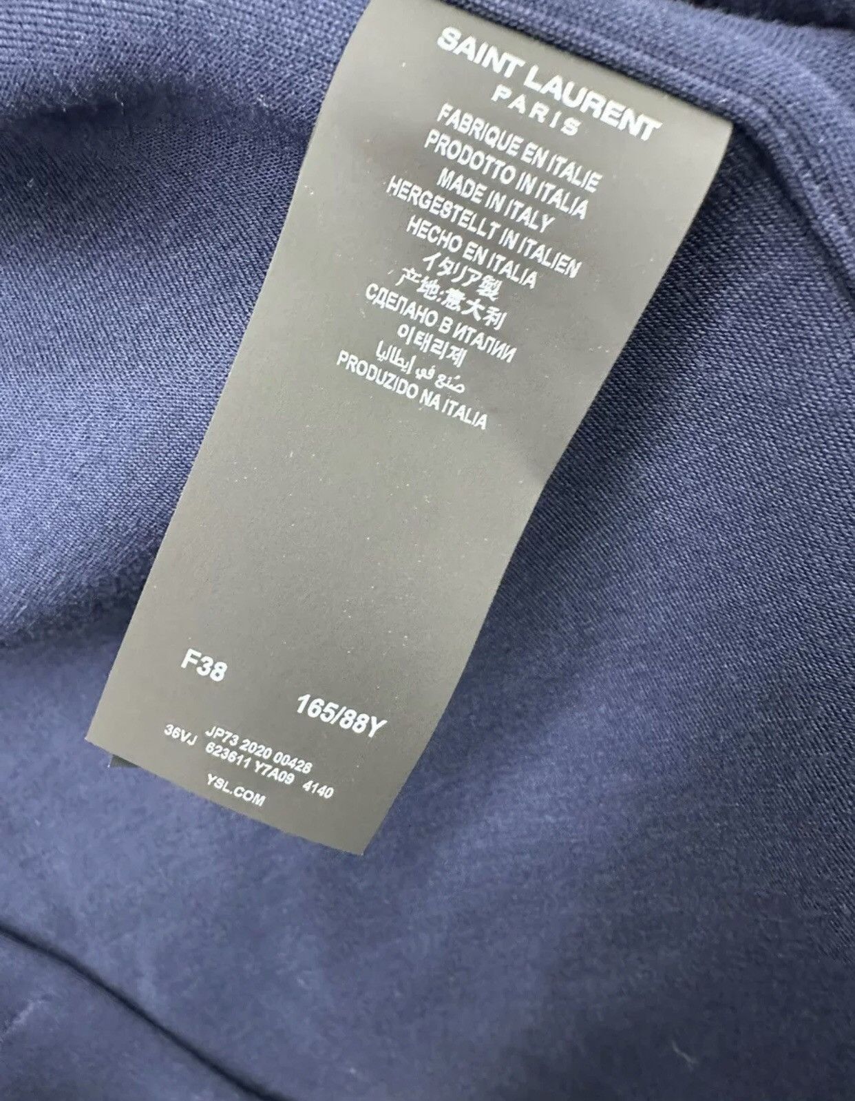 Saint Laurent Paris Saint Laurent YSL gold thread logo suit jacket2412-Nextarrow Size US M / EU 48-50 / 2 - 5 Thumbnail