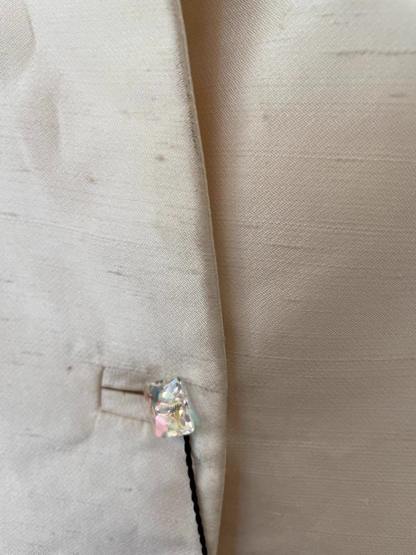 Versace Gianni Versace Women's Silk Collarless Blazer Ｑ21 Size L / US 10 / IT 46 - 7 Thumbnail