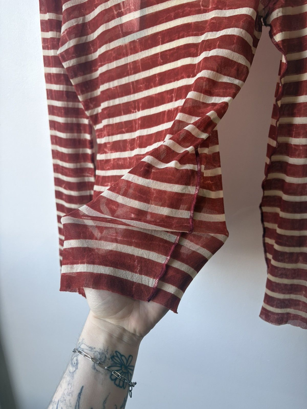 Jean Paul Gaultier Jean-Paul Gaultier 2000s red mesh top Size US S / EU 44-46 / 1 - 7 Thumbnail