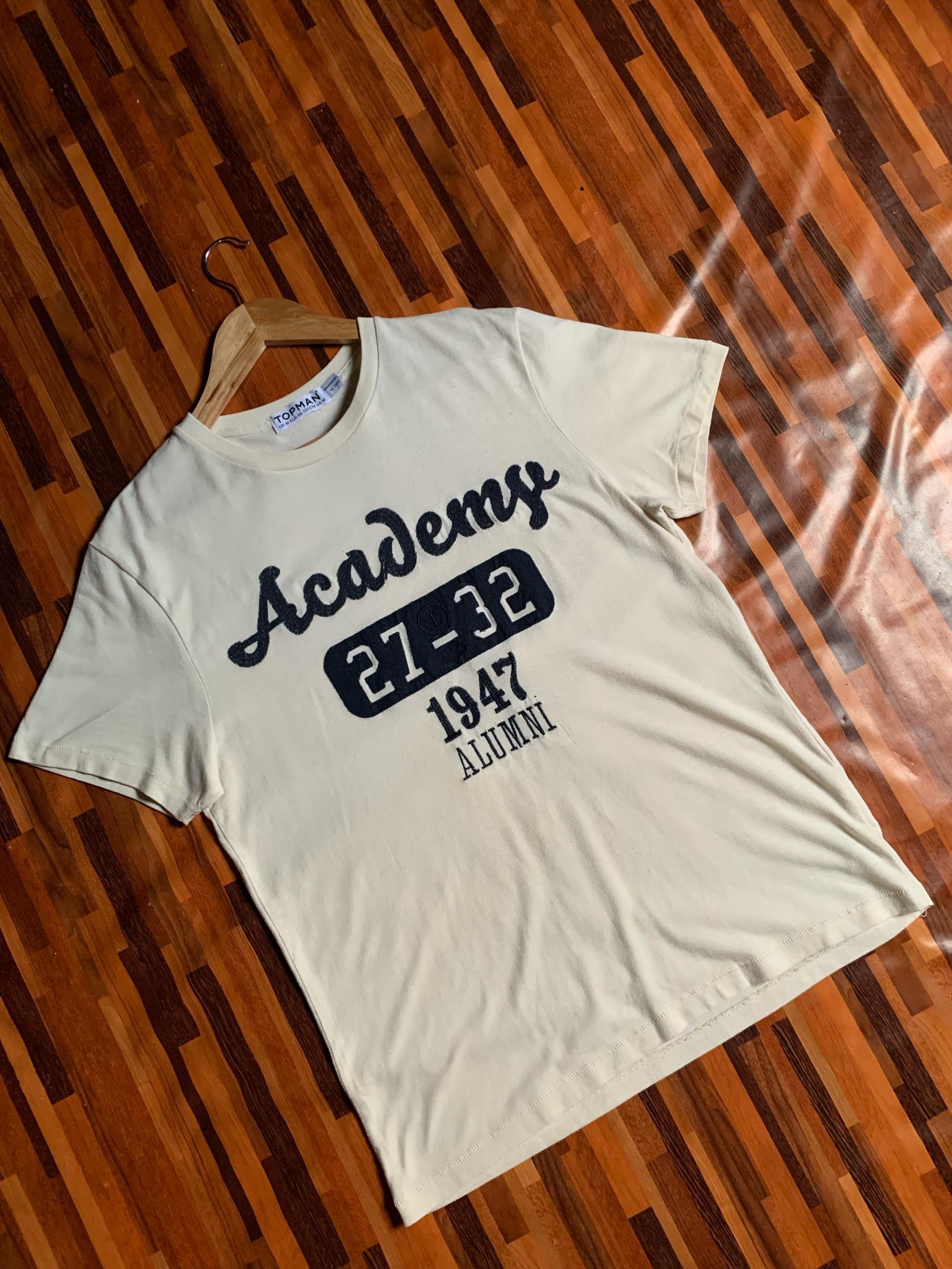 Designer single stich Topman academy 1947 alumni Made in mauritius Size US M / EU 48-50 / 2 - 1 Thumbnail