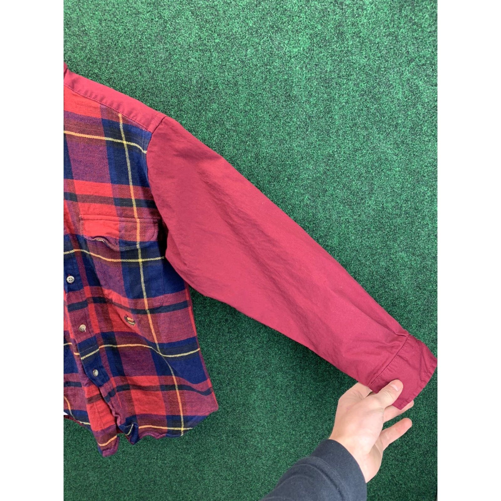 Vintage VINTAGE Ruff FLANNEL RED BUTTON SHIRT LONG SLEEVE SIZE MEDIUM WOMENS Size M / US 6-8 / IT 42-44 - 3 Thumbnail