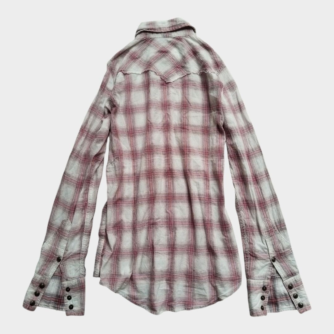 Le Grande Bleu (L.G.B.) GOA Raw hem Western shirt Size US S / EU 44-46 / 1 - 2 Thumbnail