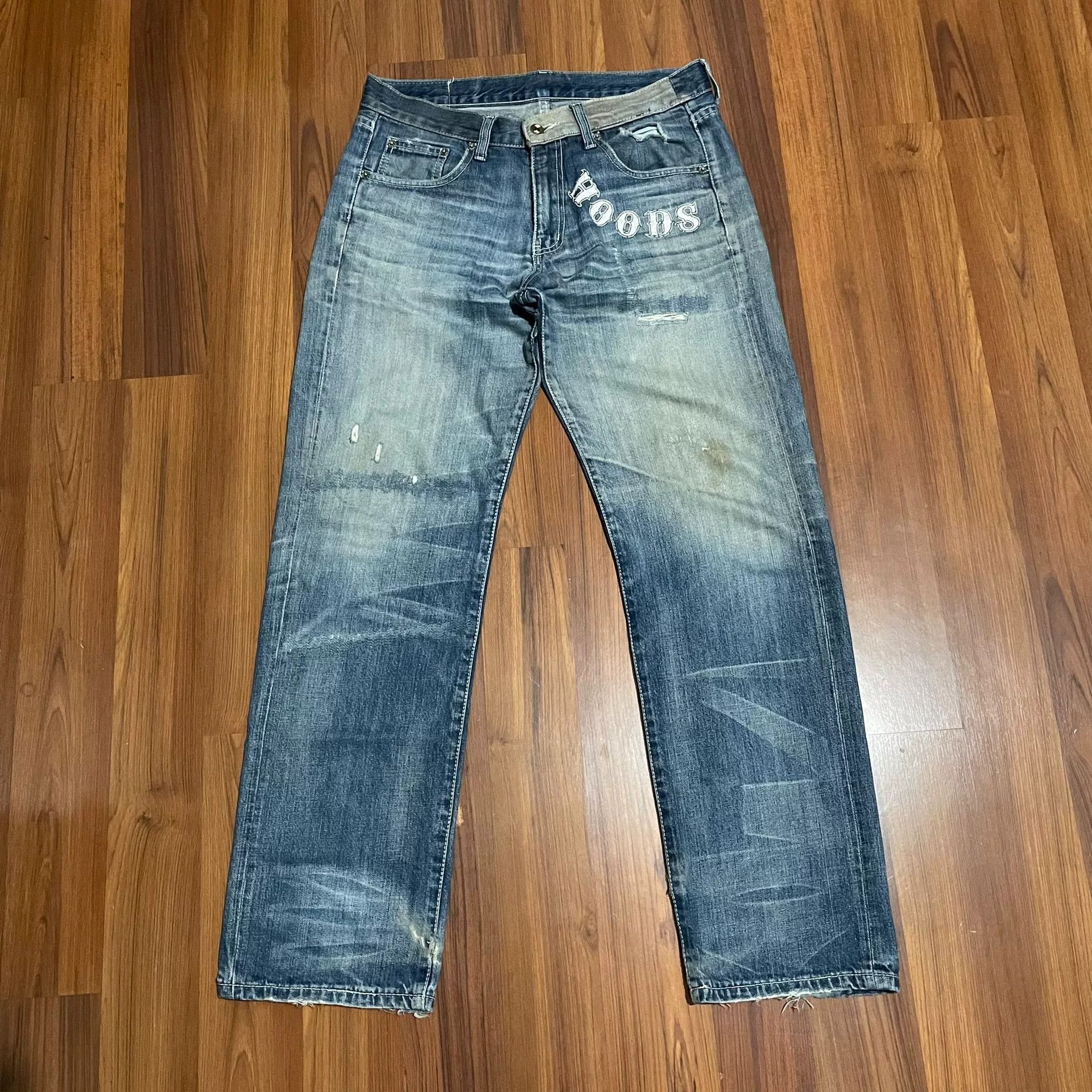 Neighborhood NEIGHBORHOOD 08EX Graffiti Print Jeans Size US 31 - 1 Thumbnail
