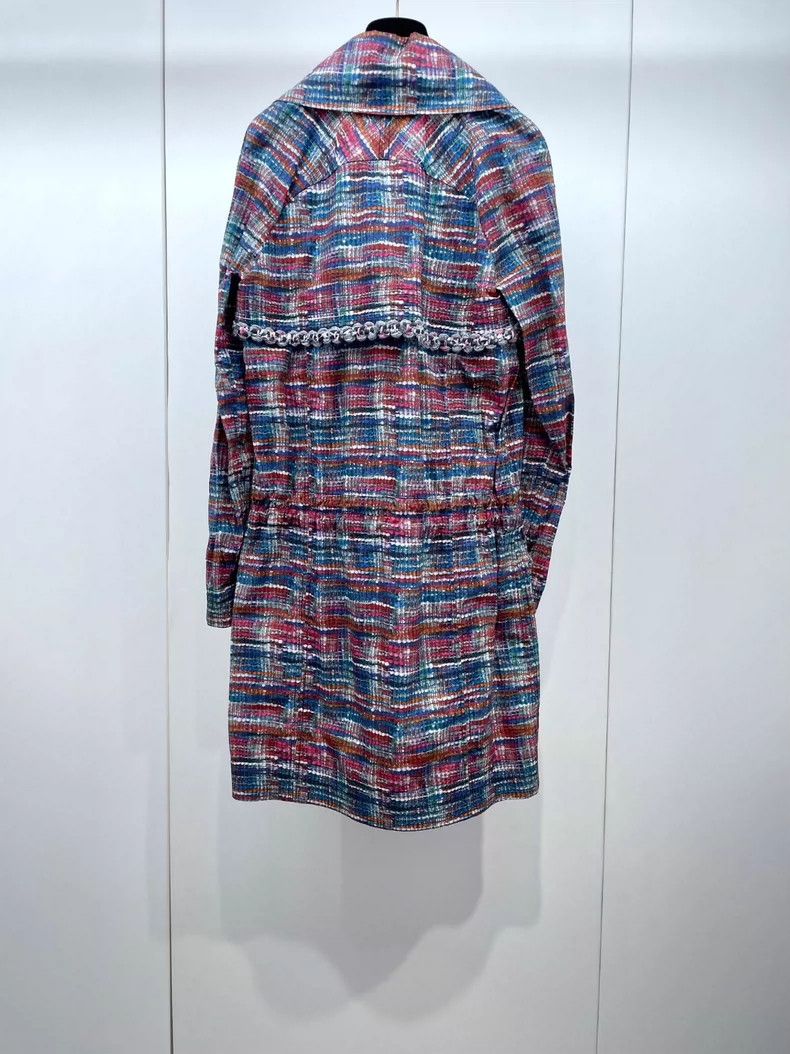Chanel Chanel Colorful double-breasted eco-friendly windbreaker co Size XXS / US 00 / IT 34 - 2 Thumbnail