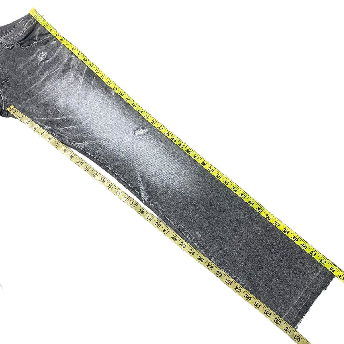 Tornado Mart Tornado Mart Bullet Hole Denim Flare Jeans Size US 33 - 22 Thumbnail
