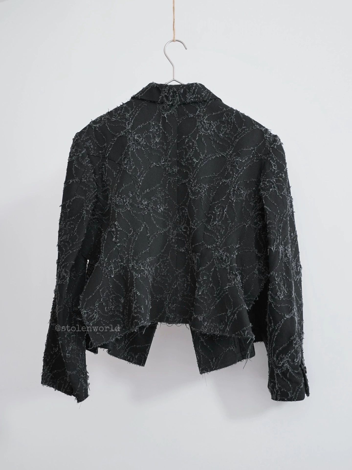 Comme des Garcons COMME DES GARÇONS 2023SS Deconstructed Denim Split Blazer Size XS / US 0-2 / IT 36-38 - 3 Thumbnail
