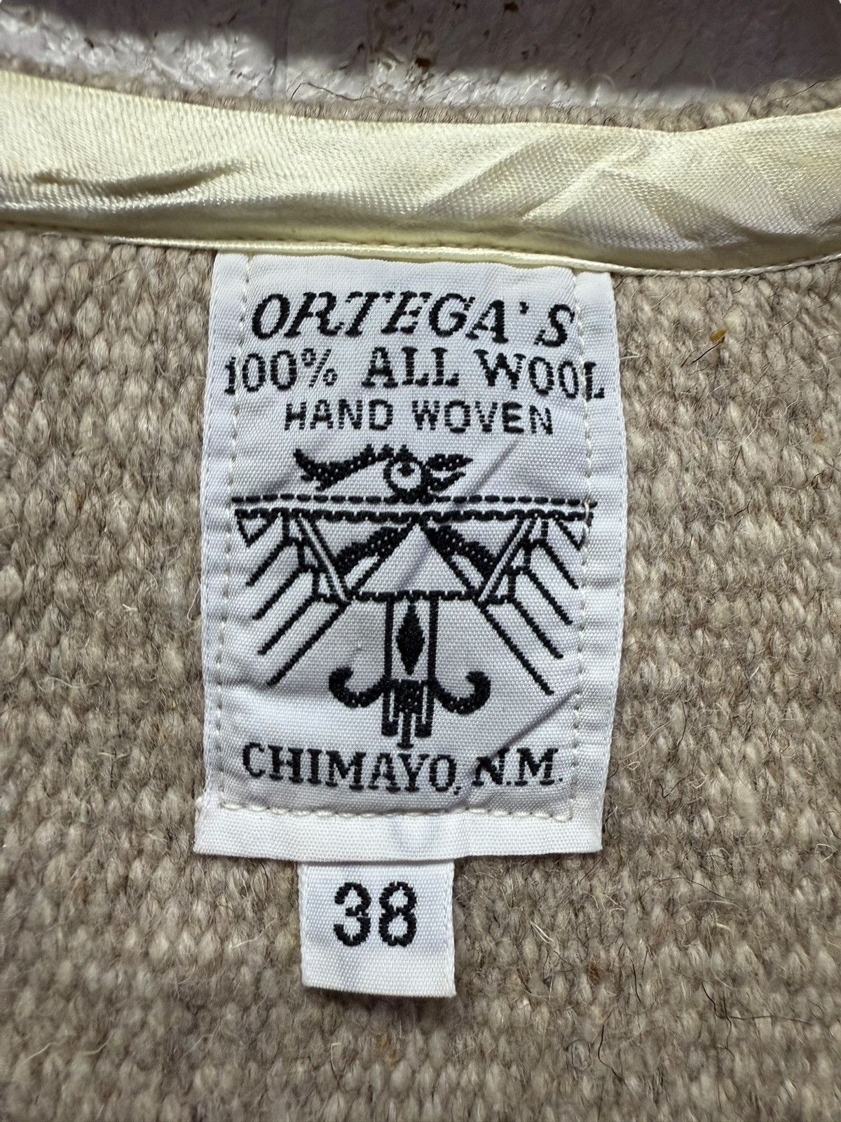 Vintage Vintage 70s Ortega chimayo hand woven wool Size US S / EU 44-46 / 1 - 4 Thumbnail