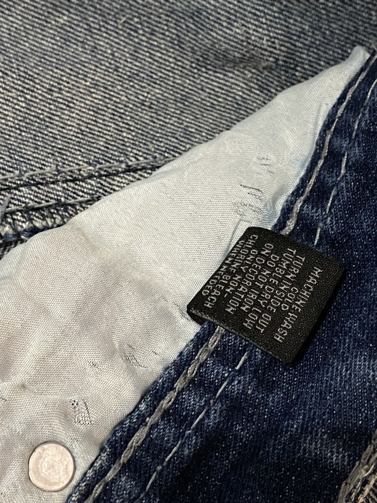 If Six Was Nine FLARE Black Skeleton Stone Wash Studded Cross Bootcut Denim Size US 34 / EU 50 - 17 Thumbnail