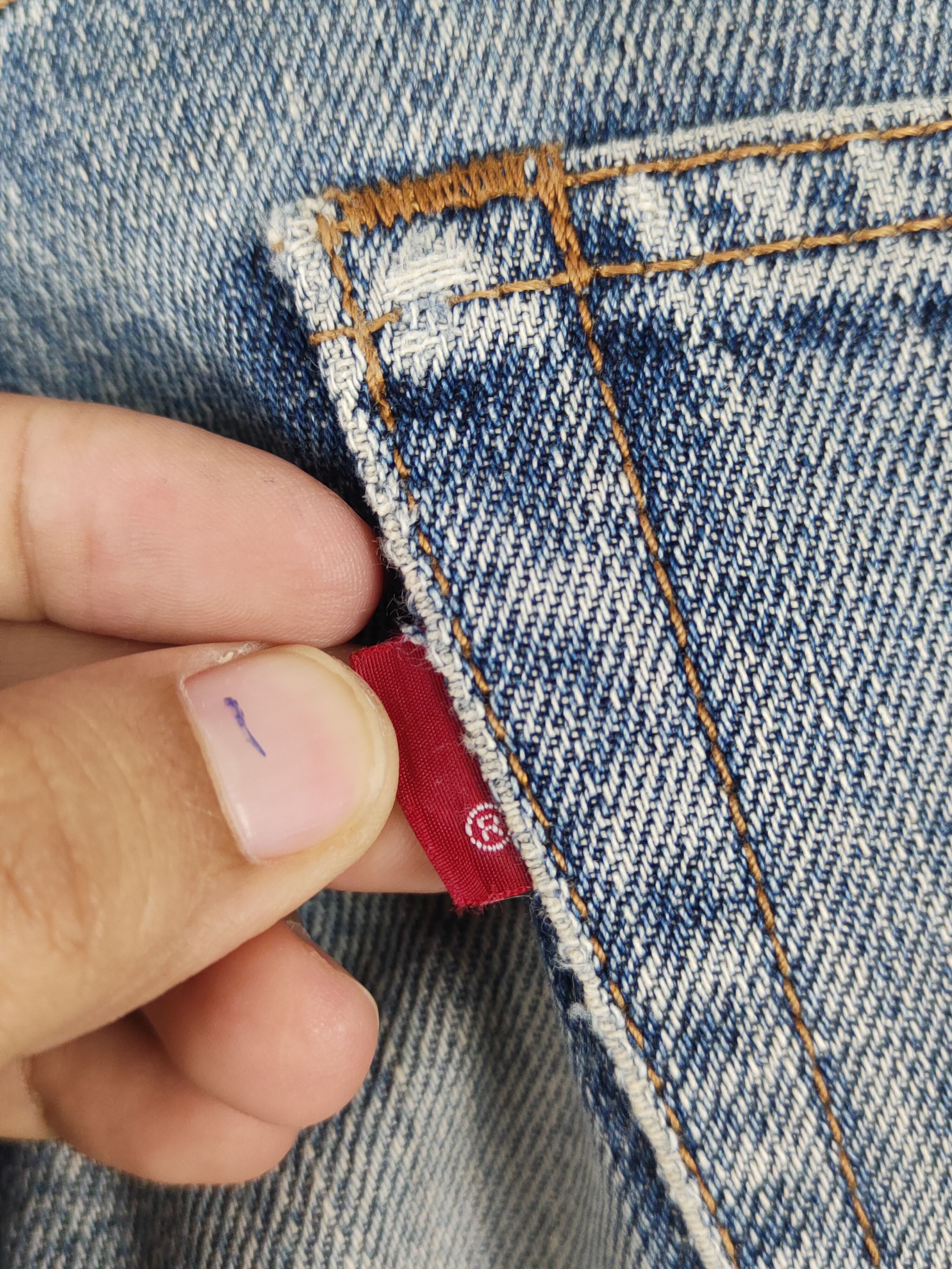 Vintage Bobson Blue Distressed Ripped denim Jeans #W1881 Size US 34 / EU 50 - 10 Thumbnail