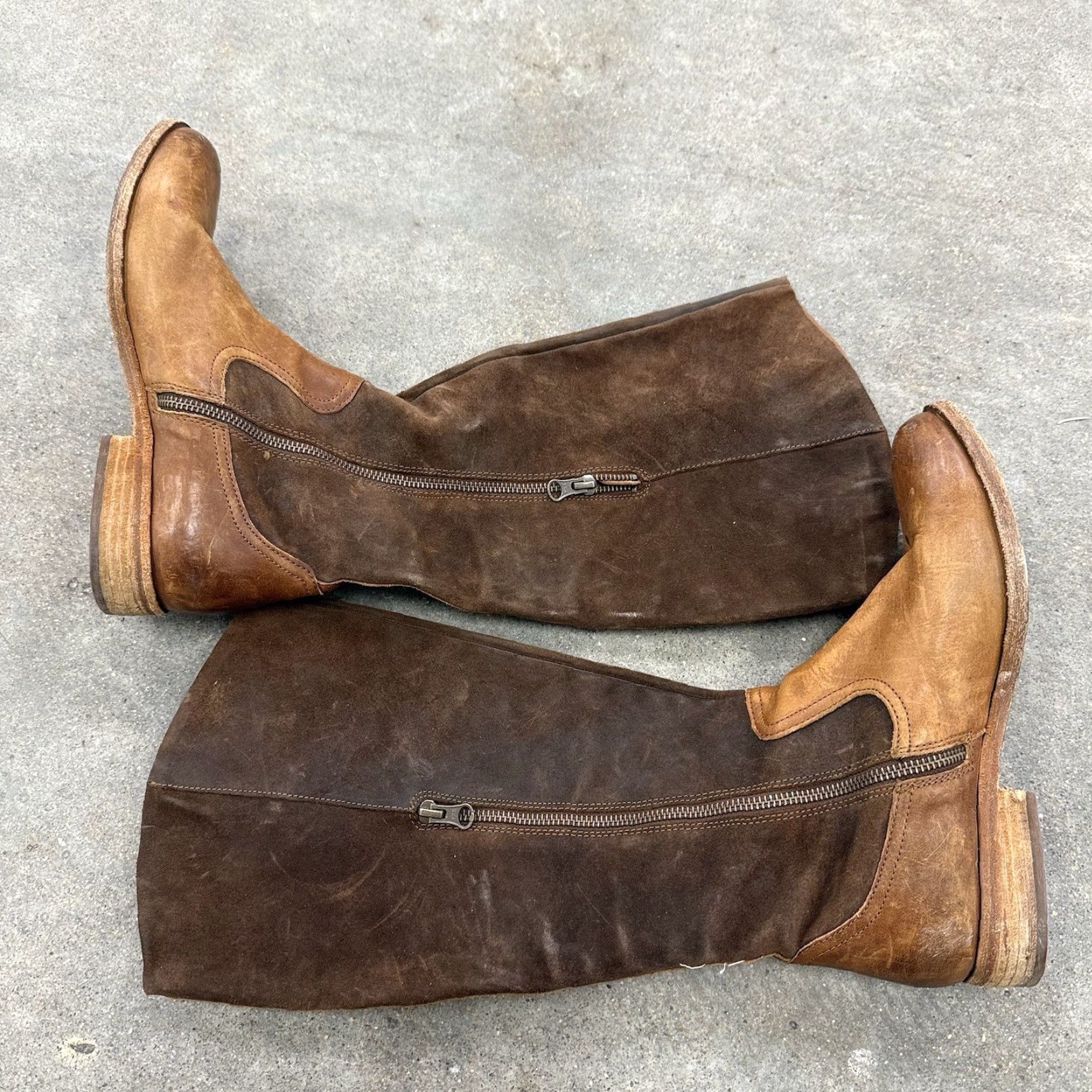Vintage VINTAGE Kork-Ease Rue Riding Boots Tall Leather Suede Light Brown 8.5 M Womens Boots Size US 9 / IT 39 - 7 Thumbnail