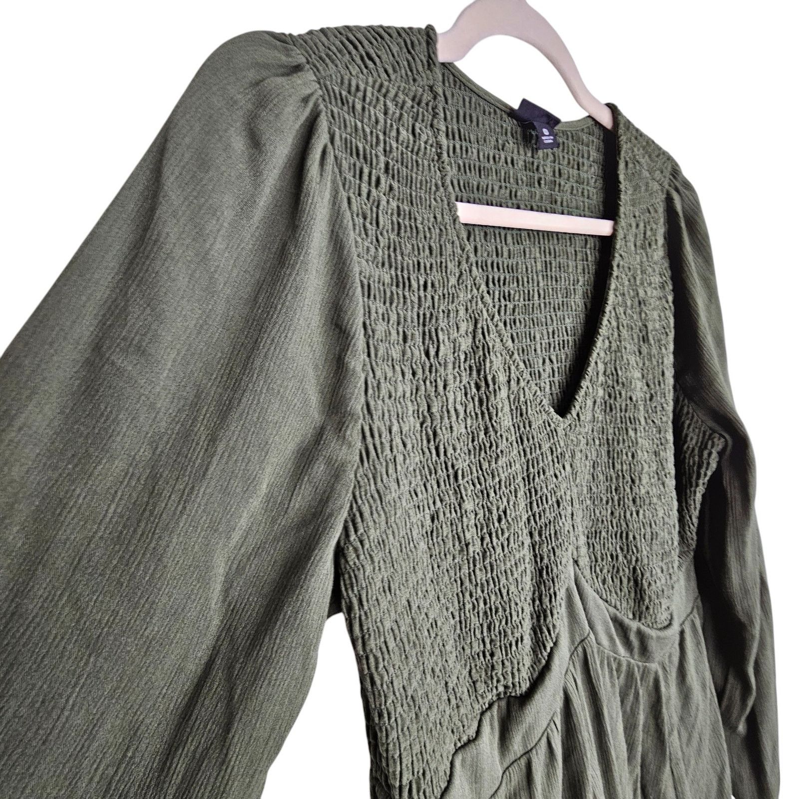 Torrid Torrid Smocked Babydoll Top Sz 0X Stretch Whimsigoth Grunge Size L / US 10 / IT 46 - 6 Thumbnail