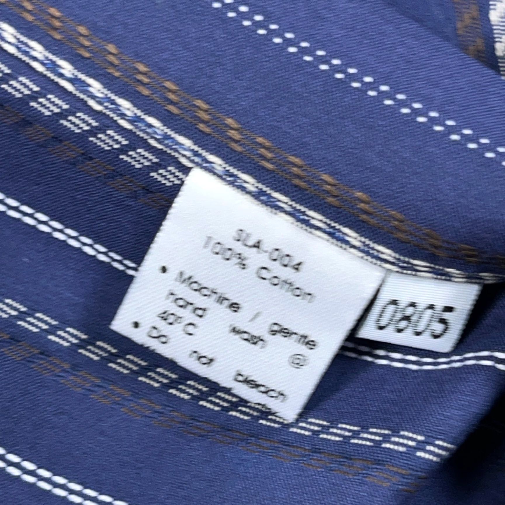 Lacoste Lacoste Shirt Men Size 40 Medium Blue Striped Button Up Pocket Dress Cotton A46 Size 40R - 6 Thumbnail
