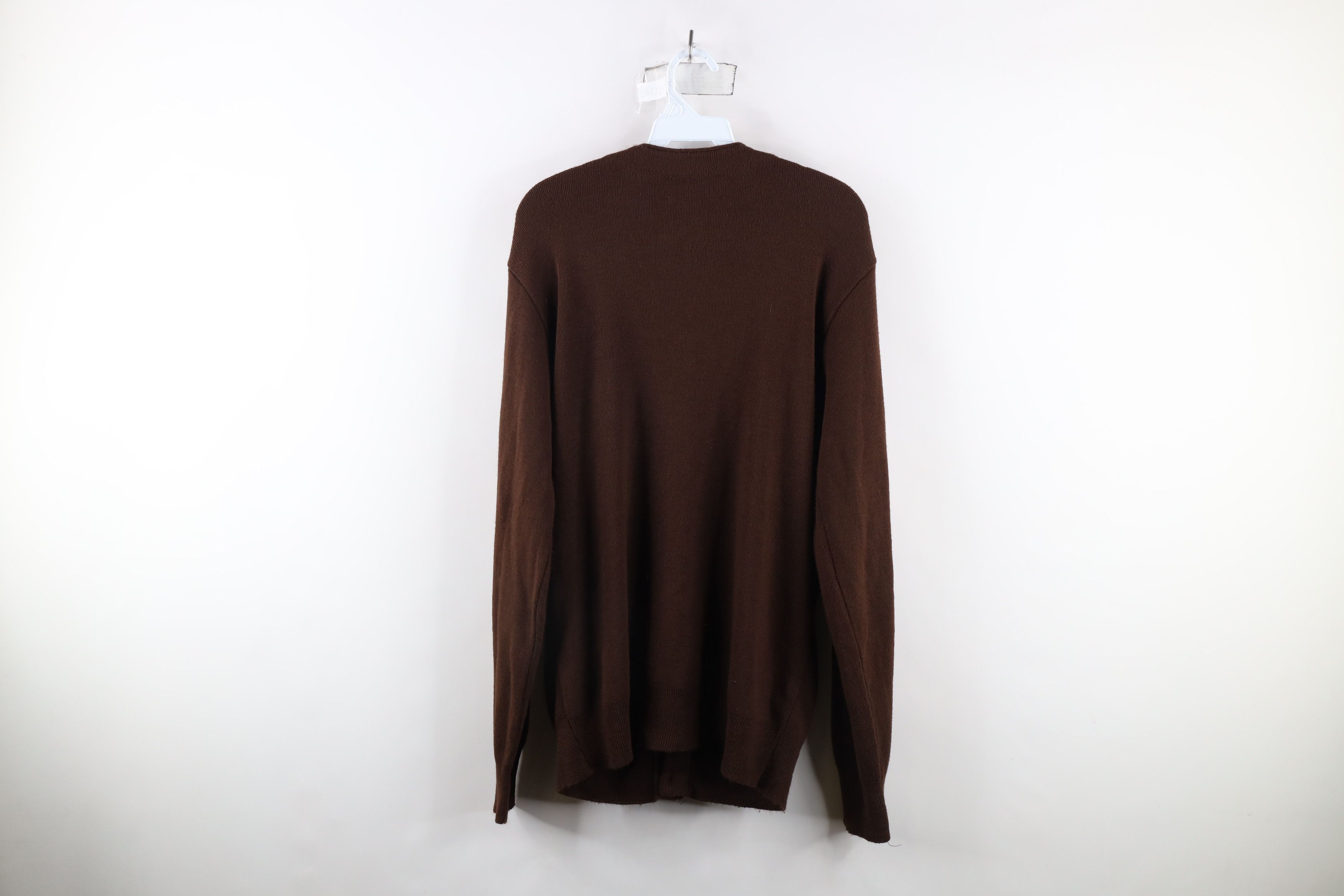 Vintage Vintage 70s Streetwear Knit Cardigan Sweater Brown USA Size US L / EU 52-54 / 3 - 7 Thumbnail