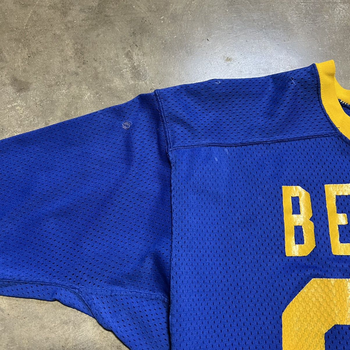 Vintage Vintage 80s Mesh Football Jersey Benton Ringer Warm Up USA Size US M / EU 48-50 / 2 - 3 Thumbnail