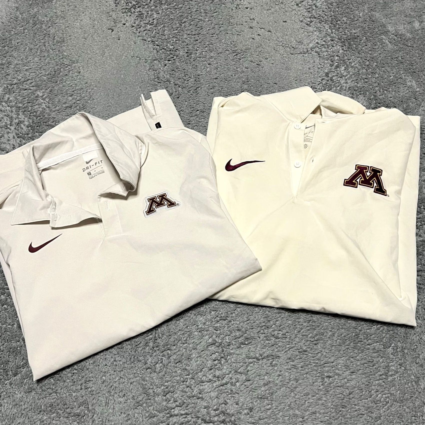 Nike Nike Dri-Fit Polo Shirt Minnesota Golden Gophers Mens Medium Performance White Size US M / EU 48-50 / 2 - 2 Thumbnail