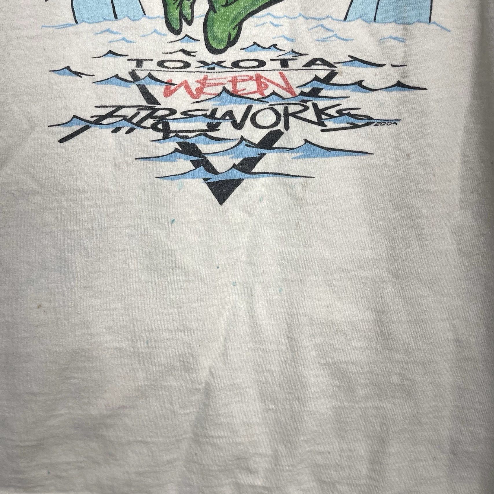 Vintage VINTAGE Toyota Fireworks Shirt Mens Medium White 90s 102.7FM WEBN Graphic Print T-Shirt Crew Neck Short Sleeve Cotton Vintage Concert Theme Mens Size US M / EU 48-50 / 2 - 6 Thumbnail