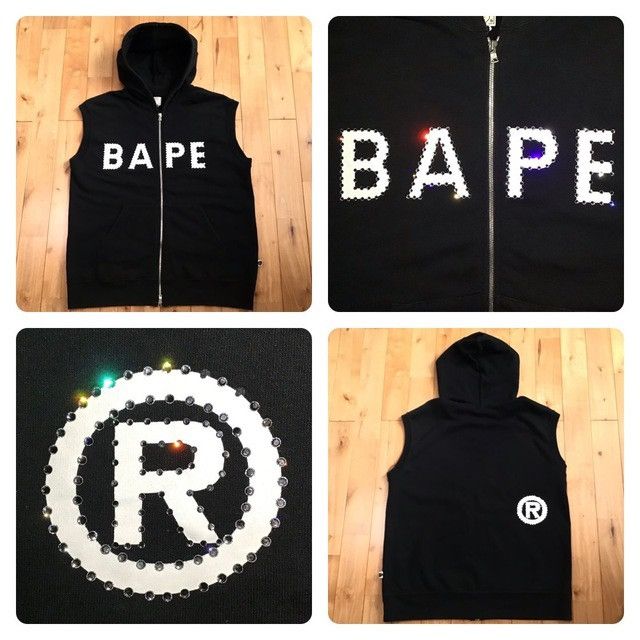 Bape × Nigo × Swarovski BAPE Swarovski sweat zip hoodie vest a bathing ape NIGO Size US L / EU 52-54 / 3 - 1 Thumbnail