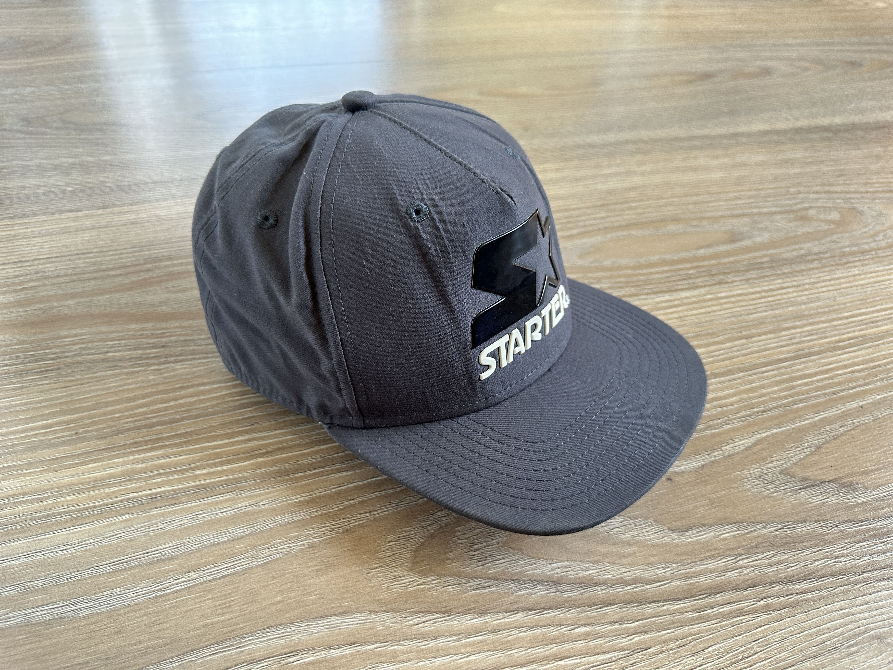 Starter × Vintage Starter Big Logo Grey Snapback Hat Size ONE SIZE - 4 Thumbnail