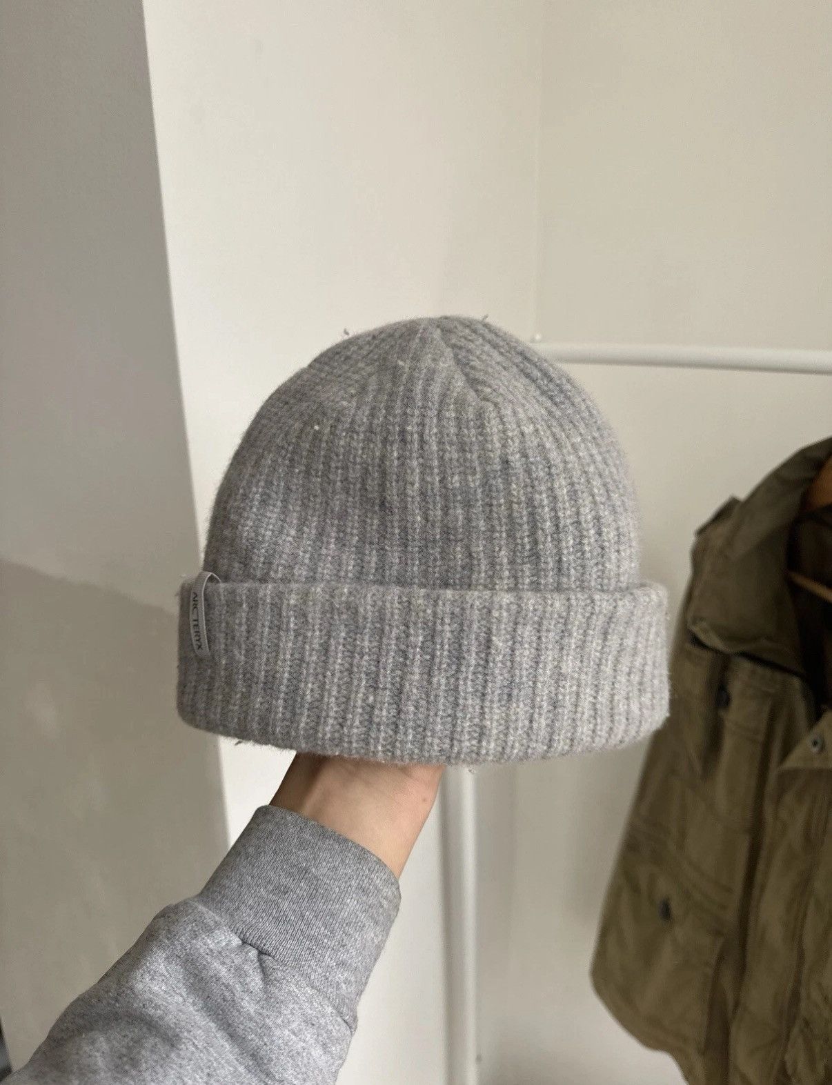 Arc'teryx Arcteryx Vintage chunky ktitted wool gray beaniea Hat 90s Size ONE SIZE - 5 Thumbnail