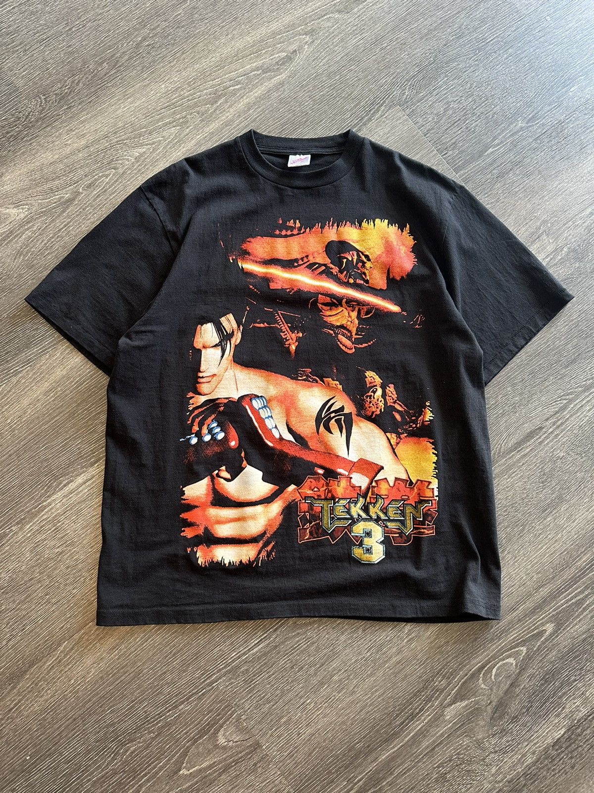 image of Vintage Tekkan 3 Big Print in Black, Men's (Size XL)