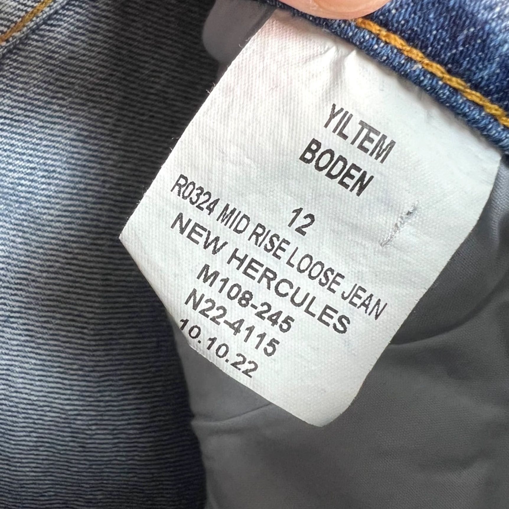 Boden Boden Womens Size 12 New Hercules Mid Rise Loose Fit Distressed Jeans Denim Size 34" / US 12 / IT 48 - 3 Thumbnail