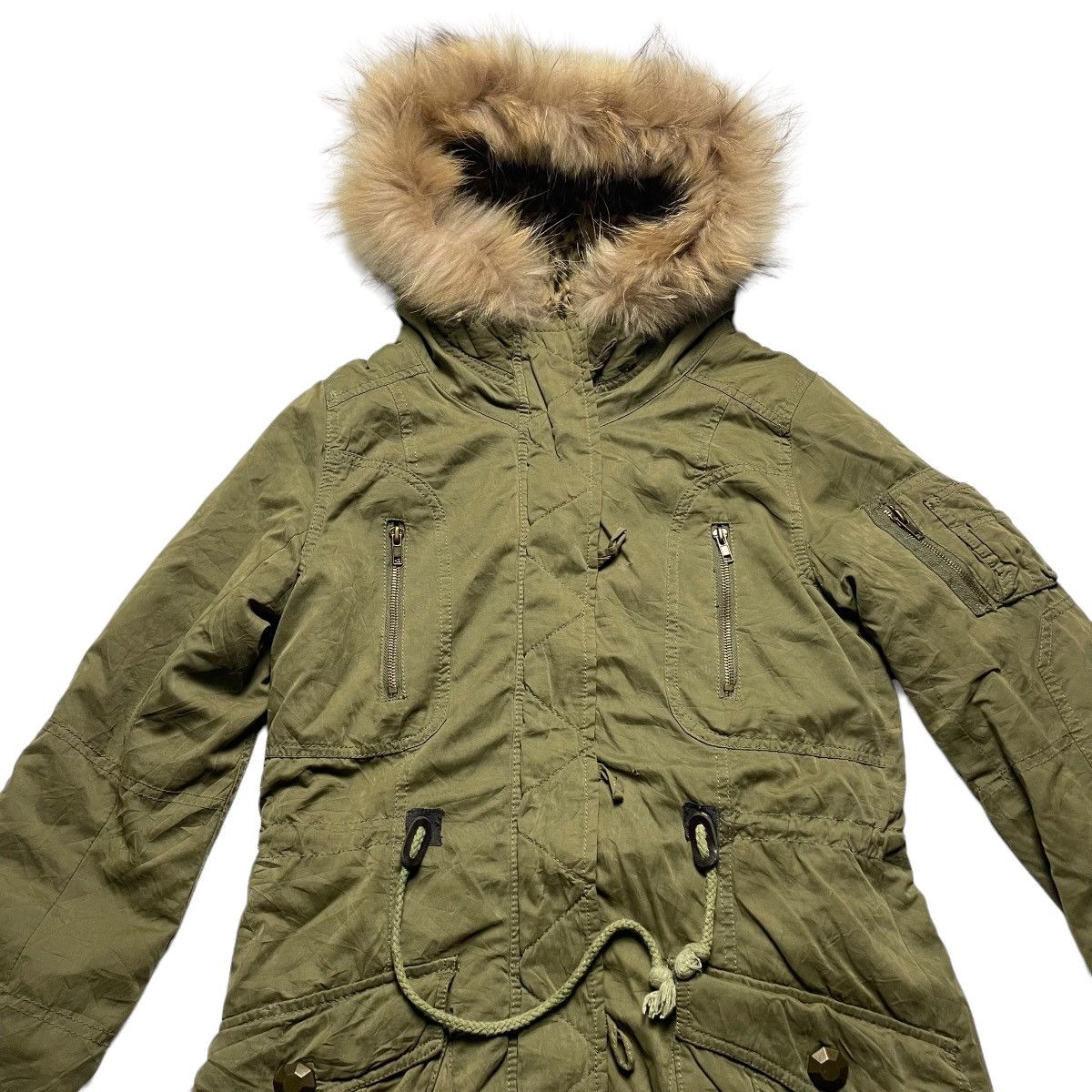 If Six Was Nine 🇯🇵 INGNI LEOPARD FUR SHERPA MULTIPOCKET HOODIE PARKA JACKET Size M / US 6-8 / IT 42-44 - 3 Thumbnail