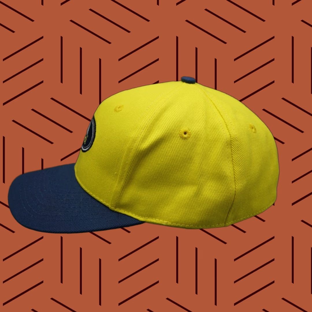 Adidas VINTAGE Adidas Hat Mens 7 1/2 Fitted Yellow Blue Cotton Cap Trefoil Logo 90s Taiwan R.O.C. Size ONE SIZE - 1 Thumbnail
