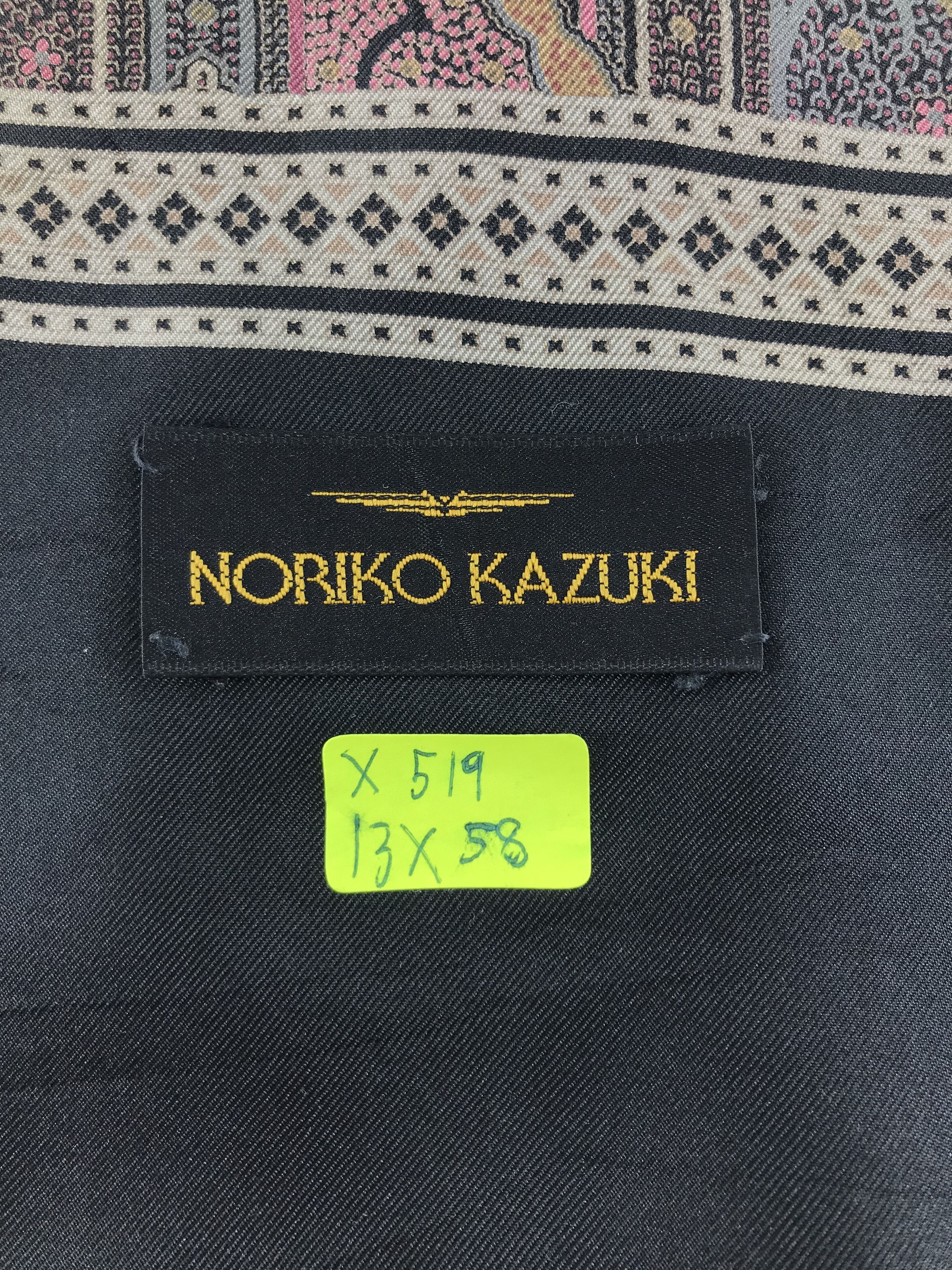 Vintage Vintage Noriko Kazuki Silk Scarf Size ONE SIZE - 4 Thumbnail