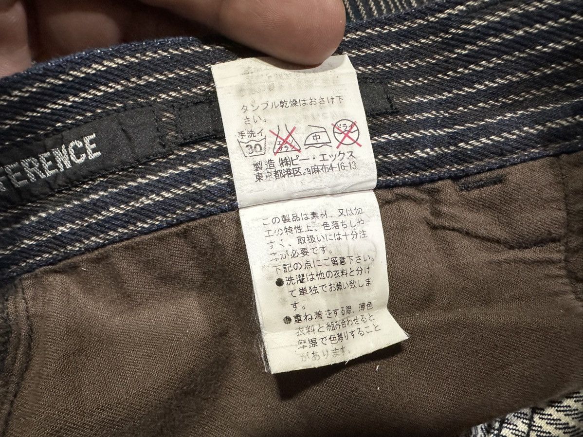 If Six Was Nine × Japanese Brand × Tornado Mart 🔥 Difference Rupert Flared Denim Cross Striped Patchwork Size US 30 / EU 46 - 10 Thumbnail