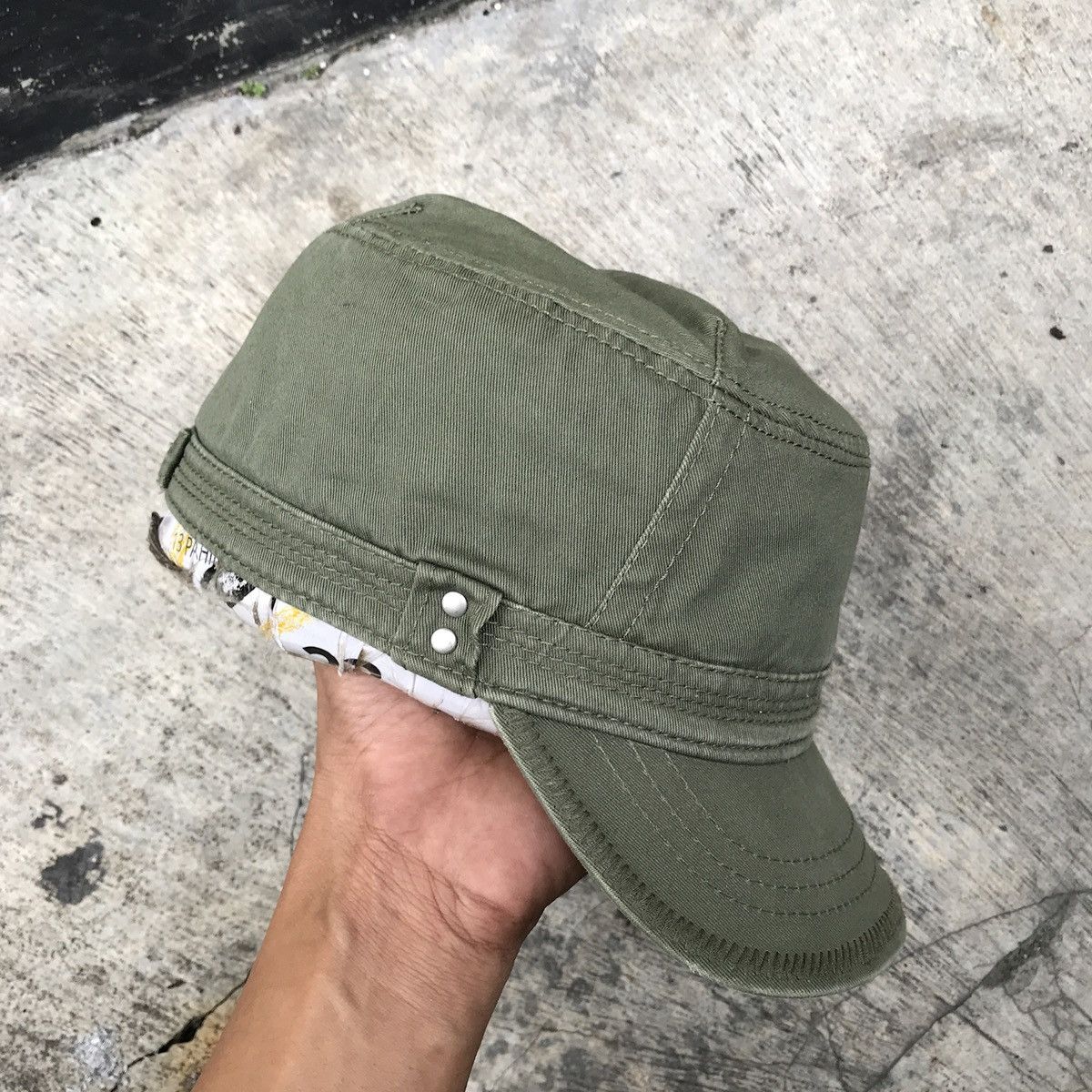 Unsound Rags Army green cadet hat. Unique design Size ONE SIZE - 23 Thumbnail
