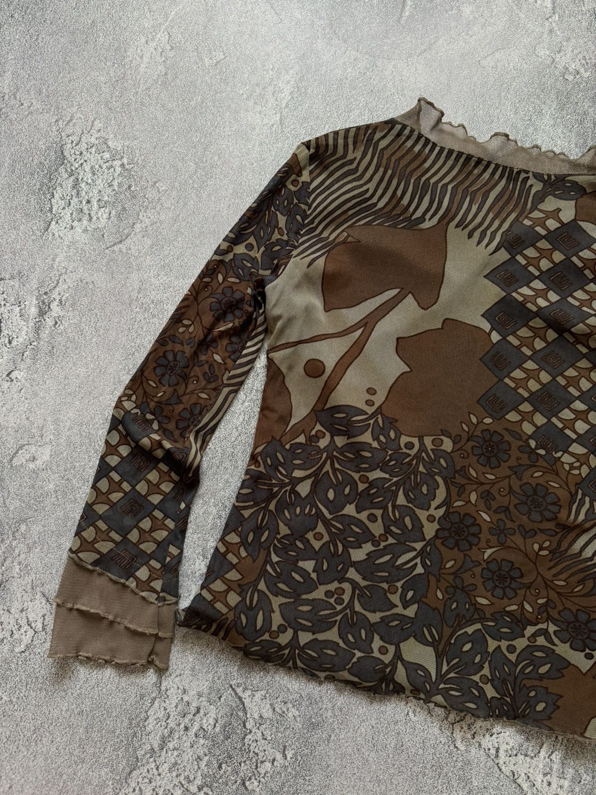 Japanese Brand × Jean Paul Gaultier Mesh top long sleeve motive like Jean Paul Gaultier vintage Size M / US 6-8 / IT 42-44 - 14 Thumbnail