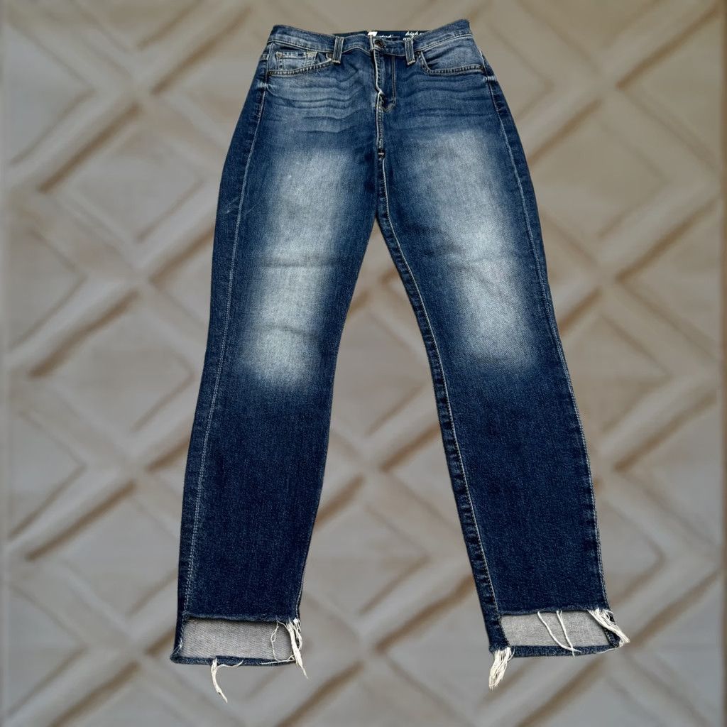 7 For All Mankind 7 For All Mankind Jeans Womens 26 Skinny Denim Blue Ankle High Waist Size 26" / US 2 / IT 38 - 1 Thumbnail