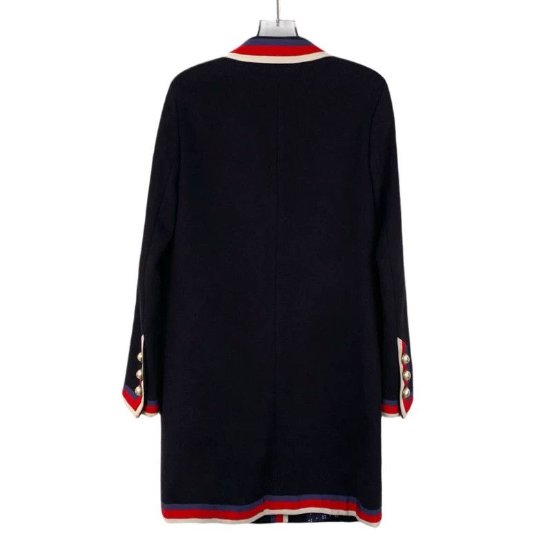 Gucci Gucci Black striped wool lapel single-breasted long-sleeve Size XS / US 0-2 / IT 36-38 - 2 Thumbnail