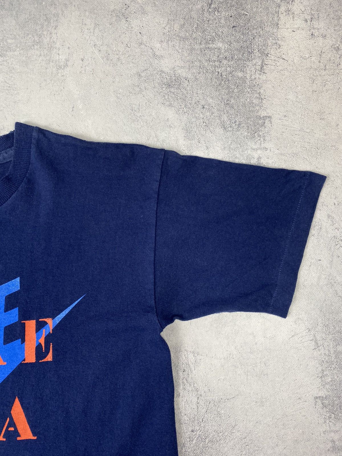 Nike × Vintage Vintage 90s Nike USA Just Do It Big Logo Rare T Shirt Tee Size US L / EU 52-54 / 3 - 6 Thumbnail