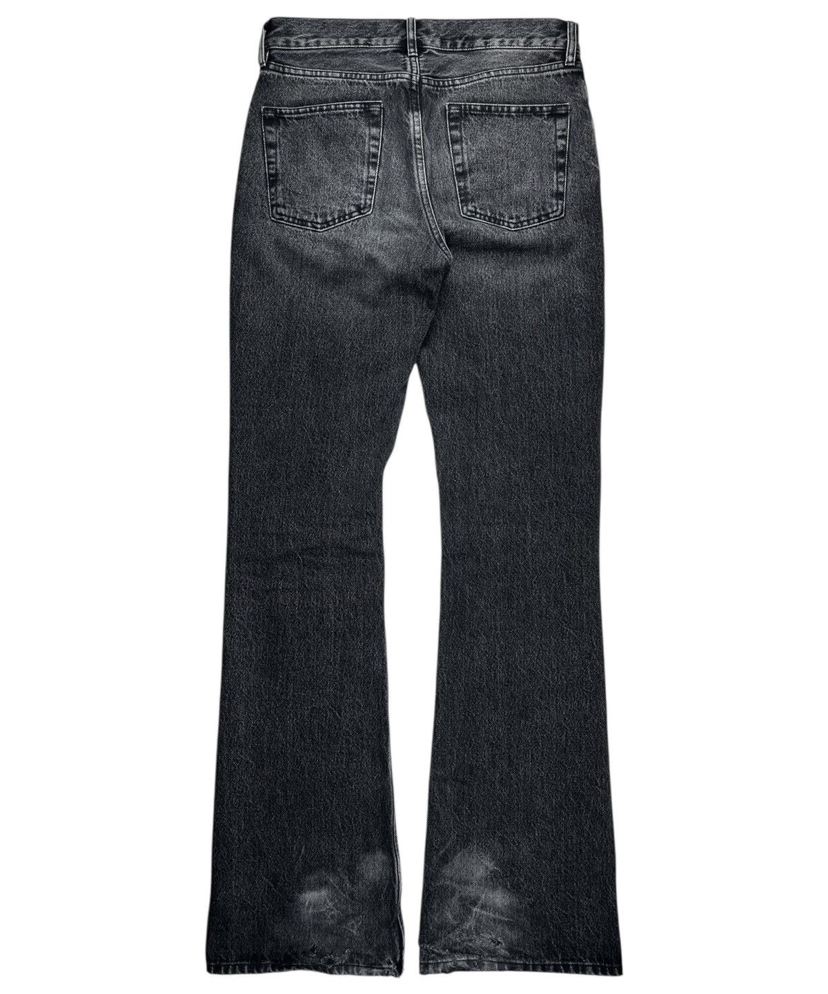 Balenciaga SS19 Balenciaga Vintage Black Flared Bootcut Denim Jeans Size US 30 / EU 46 - 2 Thumbnail