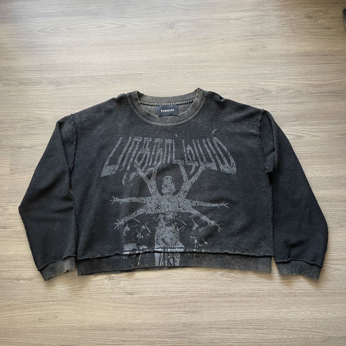 Sangiev Rust Reversible Cropped Sweatshirt Size US M / EU 48-50 / 2 - 1 Thumbnail