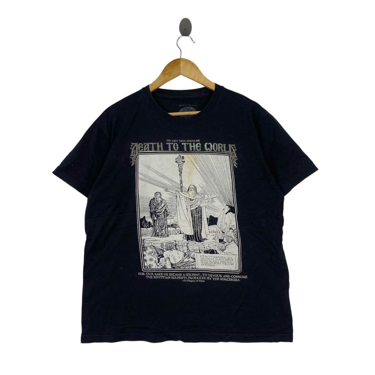 Vintage Death To The World Orthodox Punk Tee Black Large Size US L / EU 52-54 / 3 - 1 Thumbnail
