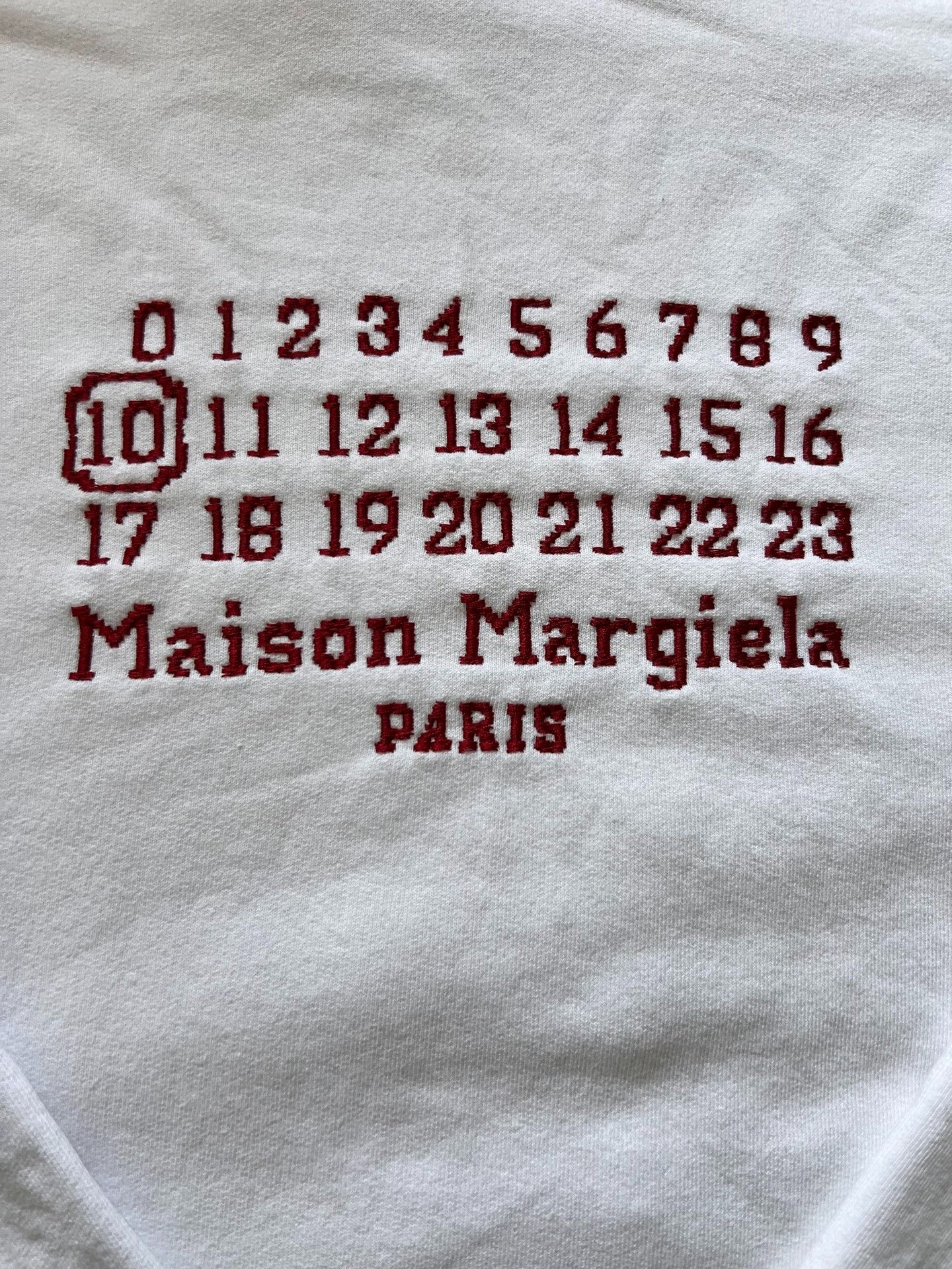 Maison Margiela Maison Margiela Pure white big logo sweatshirt 2501-Nextarr Size US S / EU 44-46 / 1 - 2 Thumbnail