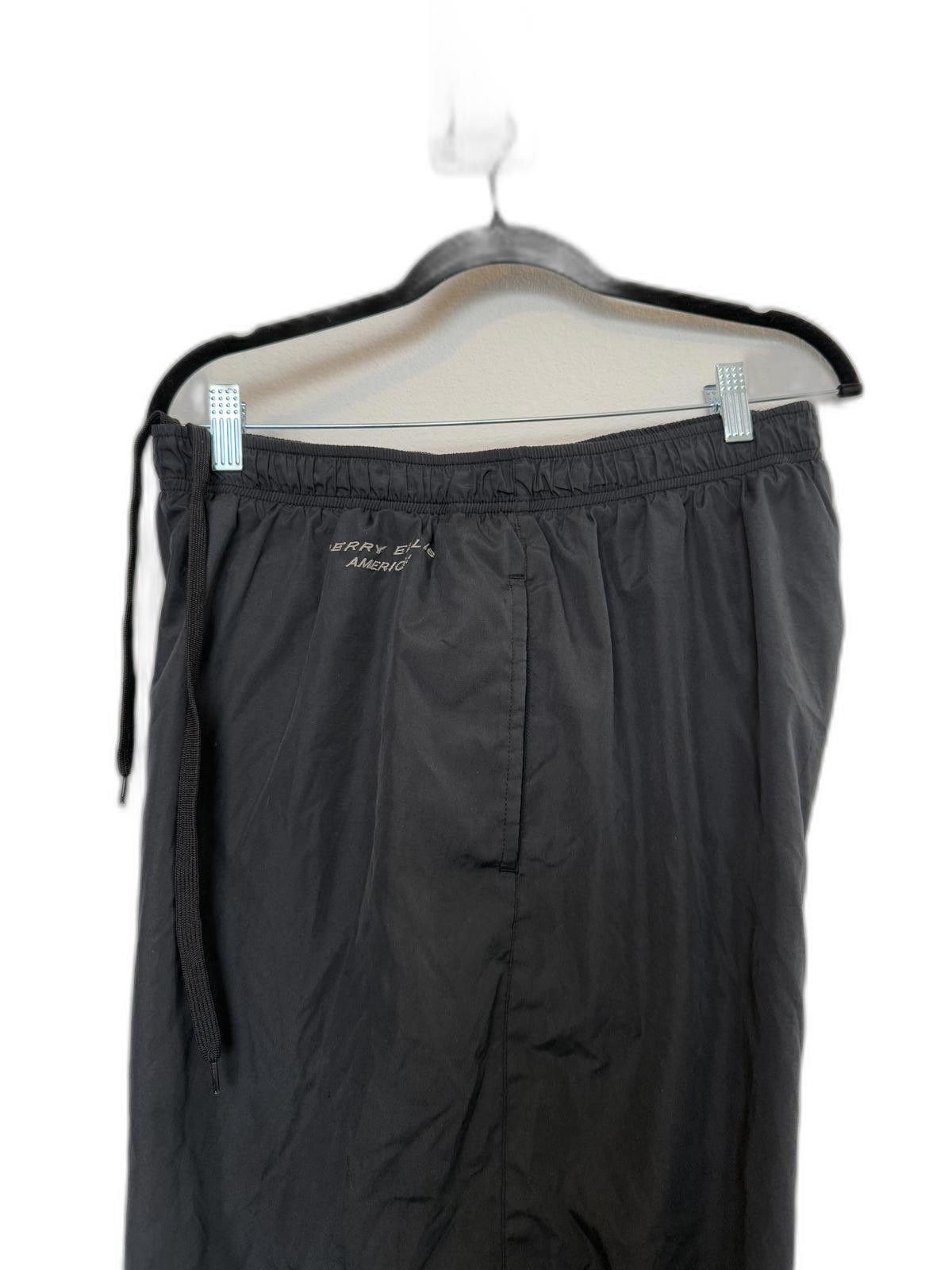 Designer Vintage Perry Ellis America Men's Black Nylon Track Pants Size US 34 / EU 50 - 2 Thumbnail
