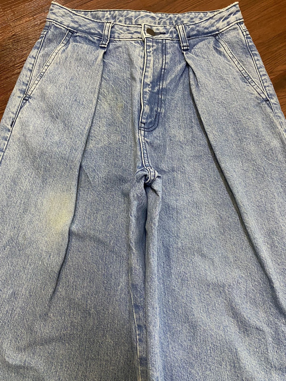 GU Vintage Japanese Brands Faded Wash Super Baggy Style Jeans Size 26" / US 2 / IT 38 - 3 Thumbnail