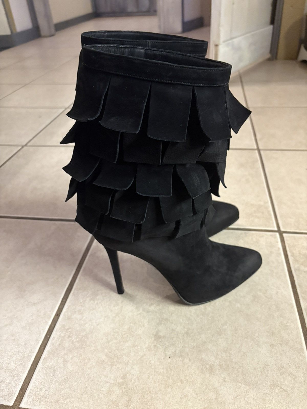 Le Silla Le Silla Fringe Heeled-Booties Size US 7 / IT 37 - 1 Thumbnail